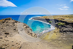 Hawaii Green sand beach PapakÃÂlea the must-see beach of Big Island